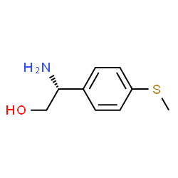 (2R)-2-Amino-2-[4-(methylsulfanyl)phenyl]ethanol结构式