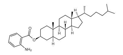 ortho-aminobenzoate de cholestanyle-3β Structure