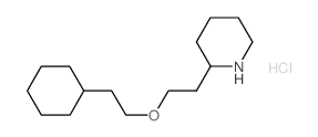 2-[2-(2-Cyclohexylethoxy)ethyl]piperidine hydrochloride Structure