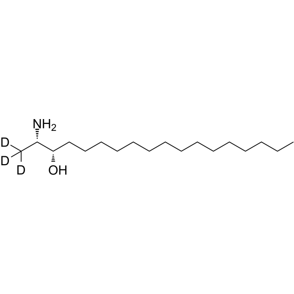 1-Deoxy-L-threo-sphinganine-d3结构式