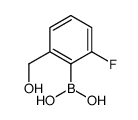 (2-Fluoro-6-(hydroxymethyl)phenyl)boronic acid Structure