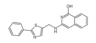 3-[(2-phenyl-1,3-thiazol-5-yl)methylamino]-2H-isoquinolin-1-one结构式
