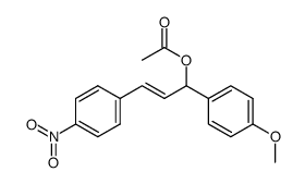 1-(4-methoxyphenyl)-3-(4-nitrophenyl)-2-propen-1-ol acetate结构式