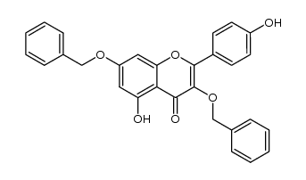 3,7-di-O-benzyl-kaempferol Structure