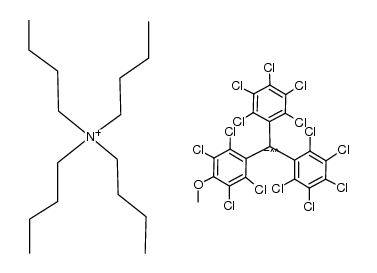 Tetra-n-butylammonium 4-methoxytetradecachlorotriphenylmethide Structure