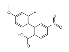 2-(2-fluoro-4-methoxyphenyl)-4-nitrobenzoic acid结构式