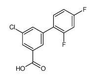 3-chloro-5-(2,4-difluorophenyl)benzoic acid Structure