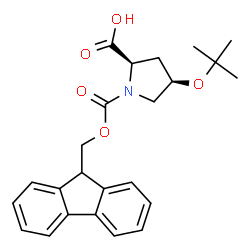 (2R,4R)-4-(叔丁氧基)-1-[[(9H-芴-9-甲氧基)羰基]吡咯烷-2-羧酸结构式