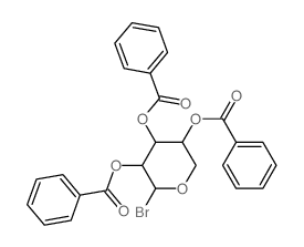 b-D-Ribopyranosyl bromide,tribenzoate (9CI)结构式