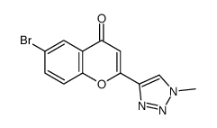 6-bromo-2-(1-methyltriazol-4-yl)chromen-4-one结构式