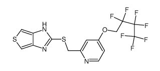 2-(((4-((2,2,3,3,4,4,4-heptafluorobutyl)oxy)-2-pyridyl)methyl)thio)-1H-thieno(3,4-d)imidazole Structure