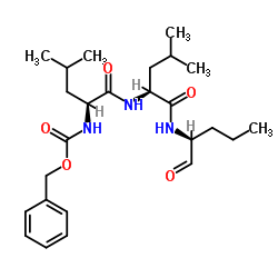 B-苄氧羰基-亮氨酸-亮氨酸-正缬氨酸结构式