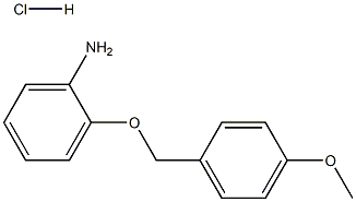 2-[(4-methoxyphenyl)methoxy]aniline hydrochloride Structure