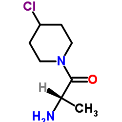 (2S)-2-Amino-1-(4-chloro-1-piperidinyl)-1-propanone结构式