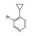3-bromo-4-cyclopropylpyridine Structure