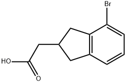 4-溴-2,3-二氢-1H-茚-2-乙酸结构式