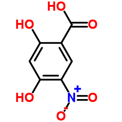 2,4-Dihydroxy-5-nitrobenzoic acid structure