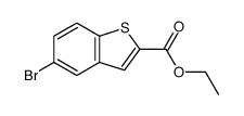 5-溴苯并[b]噻吩-2-羧酸乙酯结构式