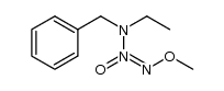 O2-methyl 1-[N-benzyl-N-ethylamino]diazen-1-ium-1,2-diolate结构式