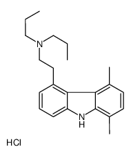 N-[2-(5,8-dimethyl-9H-carbazol-4-yl)ethyl]-N-propylpropan-1-amine,hydrochloride Structure