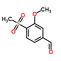 3-Methoxy-4-(methylsulfonyl)benzaldehyde Structure