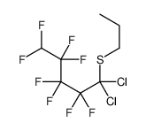 1,1-dichloro-2,2,3,3,4,4,5,5-octafluoro-1-propylsulfanylpentane结构式