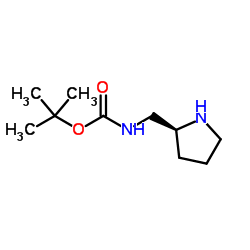 S-3-BOC-氨甲基吡咯烷结构式