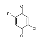 2-bromo-5-chloro-[1,4]benzoquinone结构式