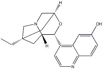 (1R,3S,5R,7R,8aS)-7-乙基六氢-1-(6-羟基-4-喹啉基)-3,7-甲醇-1H-吡咯并[2,1-c][1,4]恶嗪图片