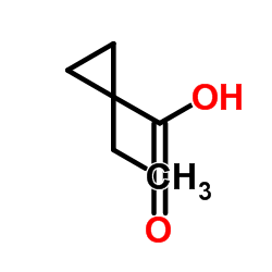 1-乙基环丙烷-1-羧酸结构式