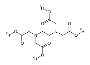 乙烯二胺四乙酸-d4结构式