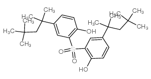 2,2'-磺酰双(4-叔辛基苯酚)结构式