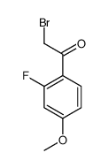 2-Bromo-1-(2-fluoro-4-methoxyphenyl)ethanone Structure