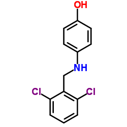 4-[(2,6-Dichlorobenzyl)amino]phenol结构式