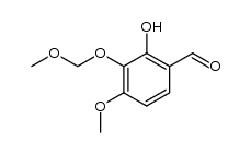 2-hydroxy-4-methoxy-3-methoxymethoxybenzaldehyde Structure