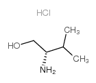 (S)-2-AMINO-3-METHYLBUTAN-1-OL HYDROCHLORIDE Structure