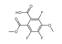 4-methoxy-3,5,6-trifluorophthalic acid-1-methyl ester Structure