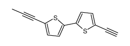 2-ethynyl-5-(5-prop-1-ynylthiophen-2-yl)thiophene Structure