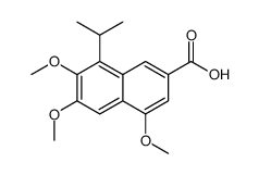 4,6,7-三甲氧基-8-(1-甲基乙基)-2-萘羧酸结构式