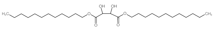 didodecyl 2,3-dihydroxybutanedioate Structure