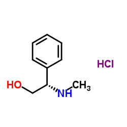 (S)-2-(Methylamino)-2-phenylethanol hydrochloride Structure