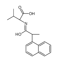 (2S)-3-methyl-2-(2-naphthalen-1-ylpropanoylamino)butanoic acid Structure