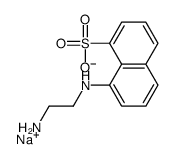 N-(氨基乙基)-8-萘胺-1-磺酸钠结构式