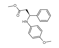 (S)-methyl 3-(4-methoxyphenylamino)-3-phenylpropanoate Structure