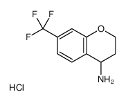 7-(三氟甲基)色满4-胺盐酸盐结构式