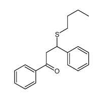 3-butylsulfanyl-1,3-diphenylpropan-1-one结构式