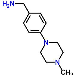 4-(4-甲基哌嗪-1-基)苄胺结构式