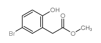 Methyl 2-(5-bromo-2-hydroxyphenyl)acetate Structure