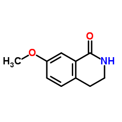 7-甲氧基-3,4-二氢-异喹啉-1-酮结构式