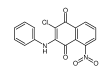 3-anilino-2-chloro-5-nitronaphthalene-1,4-dione Structure